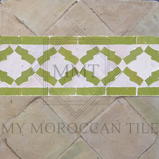 Arabesque mosaic border