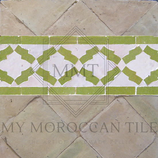 Arabesque mosaic border