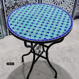 Table en mosaïque marocaine faite à la main 2106-04