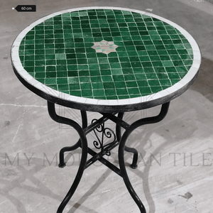 Table en mosaïque marocaine faite à la main 2111-01