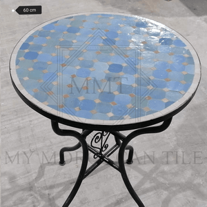 Mesa de mosaico marroquí hecha a mano 2188-06