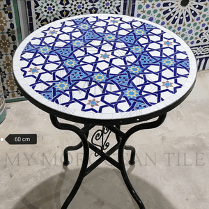 Table en mosaïque marocaine faite à la main 2106-05