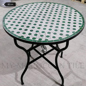 Table en mosaïque marocaine faite à la main 2104-06