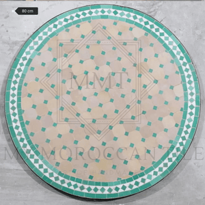 Mesa de mosaico marroquí hecha a mano 2188-08