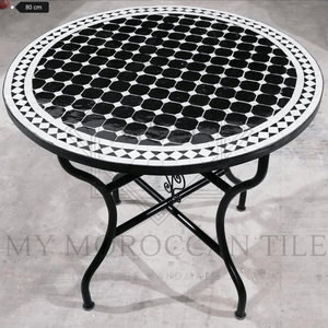 Table en mosaïque marocaine faite à la main 2188-09