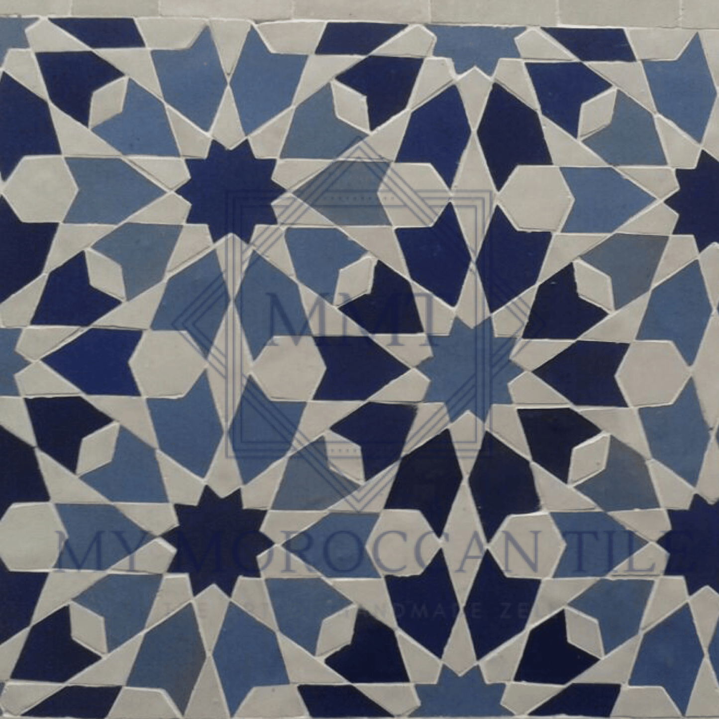 Ten pointed star Alhambra mosaic - My Moroccan Tile