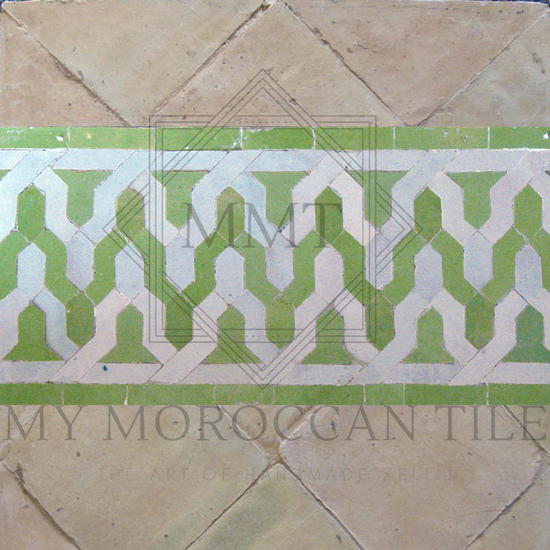 Zigzag Moroccan Mosaic Border